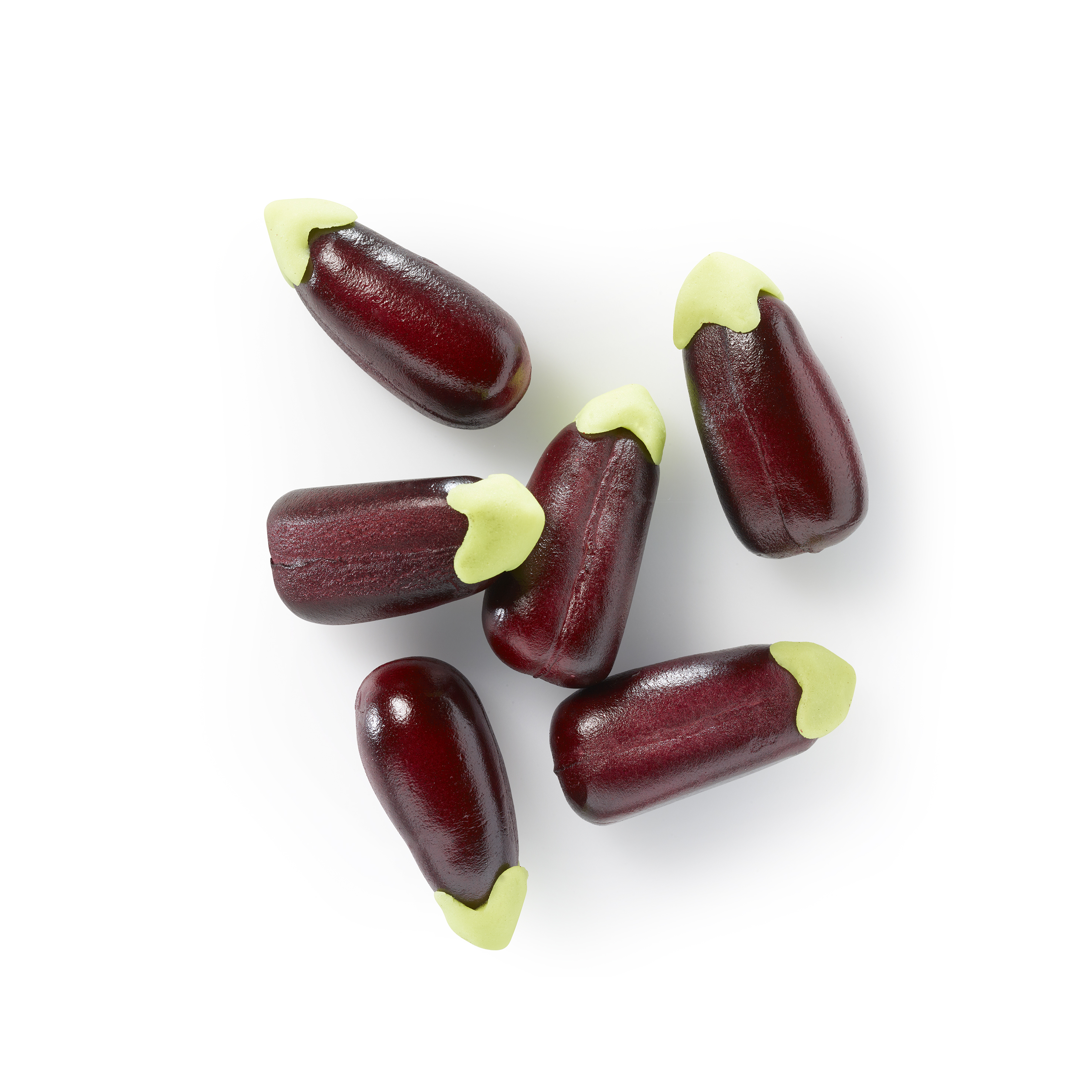 Aubergine aus Marzipan