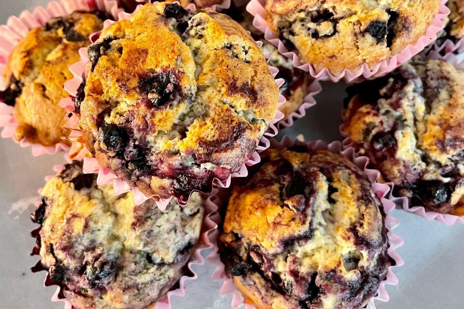 Marzipan-Blaubeer-Muffins Rezept