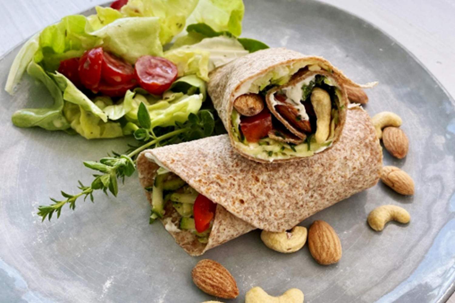 Salzige Wraps mit Nüssen