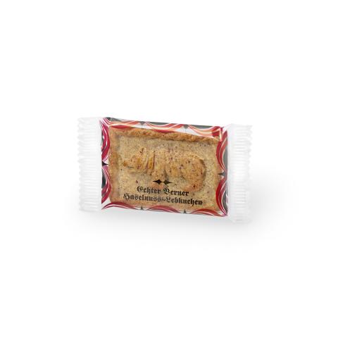 Berner Haselnuss Lebkuchen 35g in Verpackung