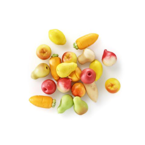 Marzipan Früchte und Gemüse zum Snacken