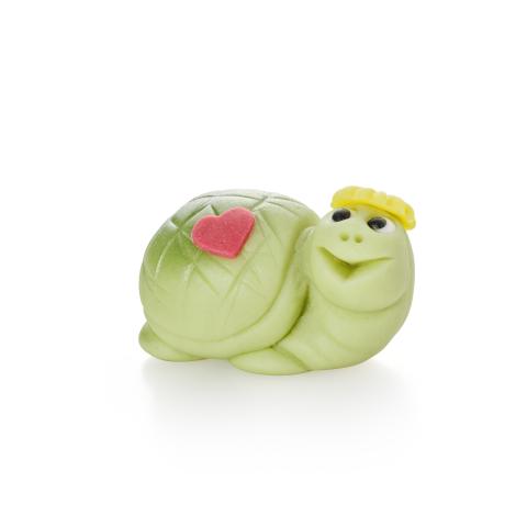 Marzipanfigur Schildkröte mit Herz